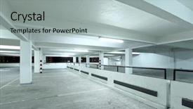  Presentation with parking lot - Audience pleasing PPT layouts consisting of interior of parking lot backdrop and a  colored foreground