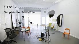  Presentation with studio lights - Colorful theme enhanced with  backdrop and a  colored foreground