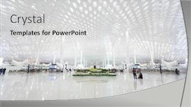  Presentation with zoo interior design - Audience pleasing presentation theme consisting of interior of shoppingmall backdrop and a light gray colored foreground