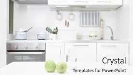  Presentation with kitchen - Cool new PPT theme with diverse group people beach party backdrop and a violet colored foreground