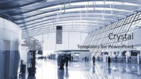  Presentation with airport security - Amazing presentation having interior of the airport backdrop and a  colored foreground