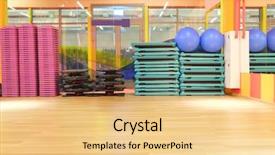  Presentation with dance - Slide deck having interior of the dance studio background and a lemonade colored foreground