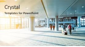  Presentation with shanghai - Colorful PPT layouts enhanced with interior of the pudong airport backdrop and a lemonade colored foreground