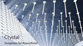  Presentation with shanghai - Beautiful PPT theme featuring aisa - interior of the pudong airport backdrop and a light blue colored foreground