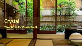  Presentation with tea japan - Amazing presentation theme having interior of traditional tea house backdrop and a tawny brown colored foreground