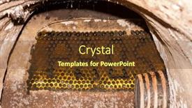  Presentation with cellar - Theme featuring interior-of-wine-cellar background and a tawny brown colored foreground