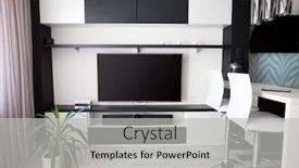  Presentation with interior - PPT layouts consisting of interior-parlor-modern-parlour-hall background and a  colored foreground