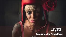  Presentation with old fashion photo album - PPT layouts featuring interior photo of beautiful sportive background and a  colored foreground