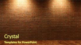  Presentation with room - Cool new presentation theme with interior room with 2 spots backdrop and a tawny brown colored foreground