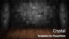  Presentation with tile - Slide deck consisting of interior room with tile walls background and a wine colored foreground