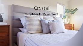  Presentation with bedroom modern - Colorful slide deck enhanced with interior-shot-of-stylish-modern backdrop and a soft green colored foreground