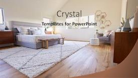  Presentation with bedroom modern - Theme having interior-shot-of-stylish-modern background and a soft green colored foreground