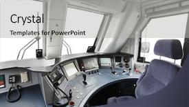  Presentation with train - PPT layouts having interior of a train operator' background and a  colored foreground