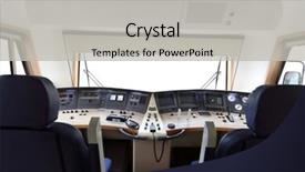  Presentation with train - Beautiful slide deck featuring interior of a train operator' backdrop and a  colored foreground