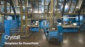  Presentation with newspaper - Amazing theme having printing industry - interior view of a spacious backdrop and a tawny brown colored foreground