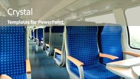  Presentation with train - Cool new presentation with interior view of a train backdrop and a gray colored foreground