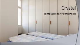  Presentation with architecture - Cool new slide deck with interior wardrobe - architecture apartment furnished bedroom view backdrop and a  colored foreground