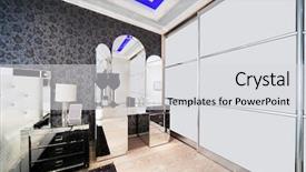  Presentation with bedroom modern - Theme featuring interior wardrobe - beautiful and modern bedroom background and a  colored foreground