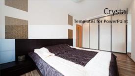  Presentation with wide - PPT theme having interior wardrobe - nice and wide bed background and a  colored foreground