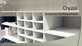 Presentation with rustic wood wooden frame - PPT layouts with interior wardrobe - wooden dressing room background and a  colored foreground