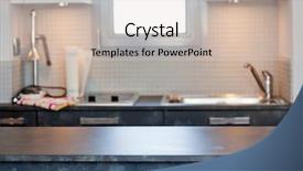  Presentation with interior - Cool new PPT theme with interior with empty desk space backdrop and a lemonade colored foreground