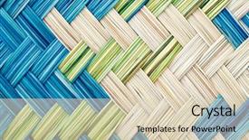  Presentation with fiber - Presentation featuring interlace - plaiting in natural fiber background and a lemonade colored foreground