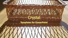  Presentation with wicker - Colorful slide deck enhanced with interlace - wicker basket handmade household object backdrop and a tawny brown colored foreground
