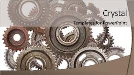  Presentation with motor industry - Amazing theme having interlocking cogs - grunge gear cog wheels mechanism backdrop and a light gray colored foreground