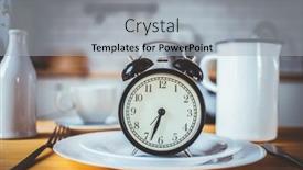  Presentation with alarm - Slide set having intermittent-fasting-concept-alarm-clock background and a light gray colored foreground