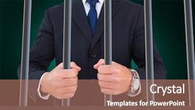  Presentation with criminal justice - Beautiful PPT layouts featuring intern criminal justice - portrait of a businessman clenching backdrop and a coral colored foreground