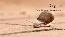  Presentation with car engine - PPT theme with internal combustion engines - car engine intake side closeup background and a coral colored foreground