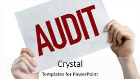  Presentation with internal audit - Presentation theme consisting of internal process - audit placard isolated on white background and a white colored foreground