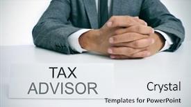  Presentation with revenue - Colorful presentation enhanced with internal revenue - man wearing a gray suit backdrop and a sky blue colored foreground