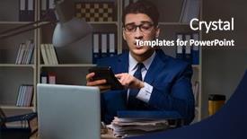  Presentation with review - Amazing theme having internal review - auditor checking the accuracy backdrop and a tawny brown colored foreground