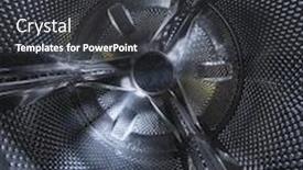  Presentation with drum - Beautiful PPT theme featuring internal-view-of-a-washing backdrop and a dark gray colored foreground