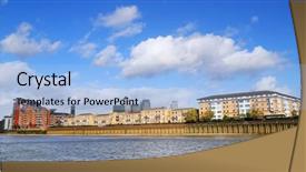  Presentation with financial institutions - Beautiful PPT layouts featuring internation financial institutions - thames and london city great backdrop and a light blue colored foreground