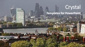  Presentation with financial institutions - PPT layouts having internation financial institutions - thames and london city great background and a gray colored foreground