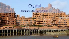  Presentation with financial institutions - PPT layouts featuring internation financial institutions - thames and london city great background and a light blue colored foreground