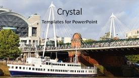  Presentation with financial institutions - Amazing presentation having internation financial institutions - thames and london city great backdrop and a light blue colored foreground