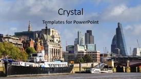  Presentation with financial institutions - Presentation with internation financial institutions - thames and london city great background and a light blue colored foreground