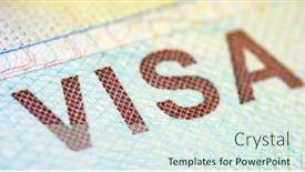  Presentation with passport - Slide deck featuring internationa-visa-in-passport-close background and a sky blue colored foreground