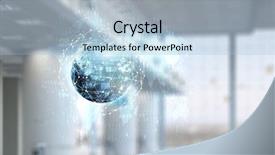  Presentation with elegant business social media - Slide set featuring international business concept mized media background and a  colored foreground