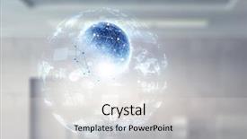  Presentation with international business - Presentation theme enhanced with international business concept mized media background and a  colored foreground