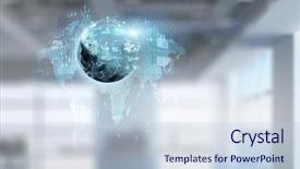  Presentation with international business - Colorful slide set enhanced with international business concept mized media backdrop and a  colored foreground