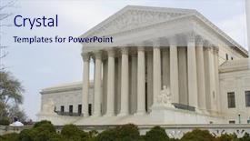  Presentation with supreme court - PPT theme having boiler water treatment - equipment cables and piping background and a tawny brown colored foreground.