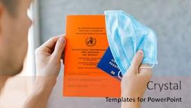  Presentation with vaccination - Cool new theme with international-certificate-of-vaccination backdrop and a coral colored foreground