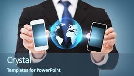  Presentation with internet - PPT theme with wooden house in kyoto japan background and a  colored foreground.