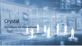  Presentation with international business - Colorful PPT theme enhanced with international finance strategy - computer graphic image of business backdrop and a light blue colored foreground