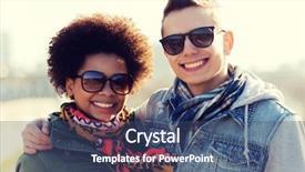  Presentation with international relations - Slides featuring international friendship relations tourism travel background and a ocean colored foreground