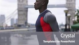  Presentation with england - Slide set featuring international health - side view of an african background and a gray colored foreground